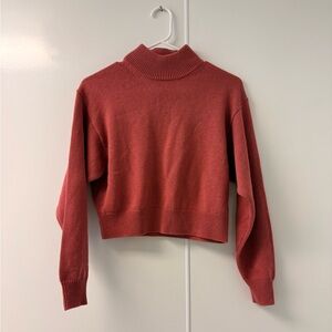Wilfred Free Cropped Sweater maroon xxs